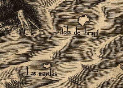 A localização exata da ilha nunca pôde ser comprovada. 