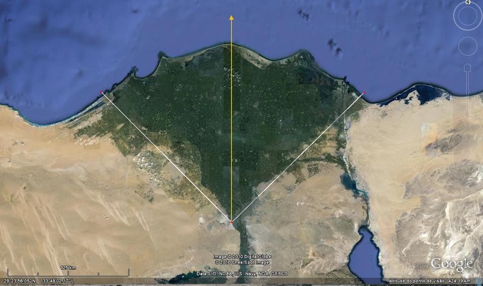 A pirâmide de Quéops 4- Prolongamento diagonais 3